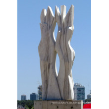 Moderne Garten Dekoration Kunst Handwerk natürlichen Marmor abstrakten Garten Skulpturen zum Verkauf